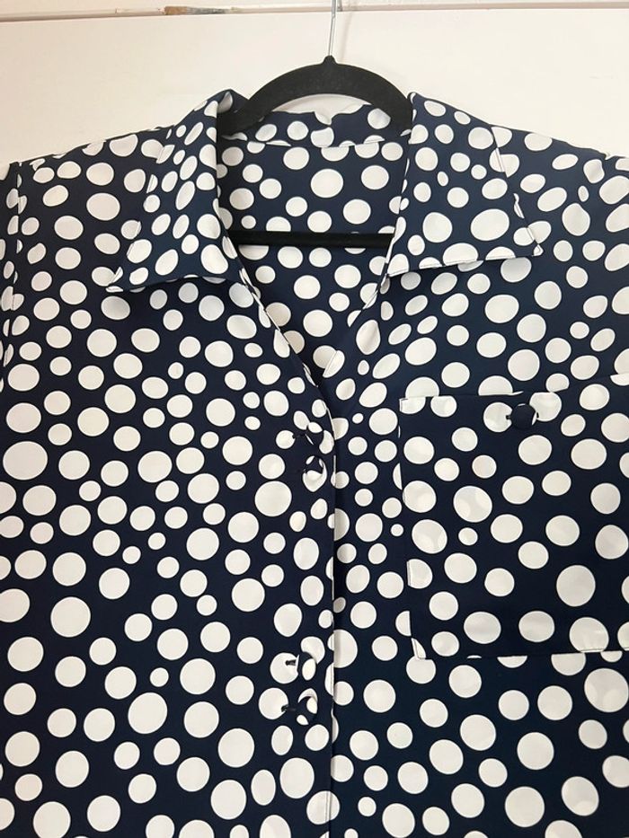 Chemise Rétro Imprimée Pois Taille 46 Burberrys - photo numéro 9