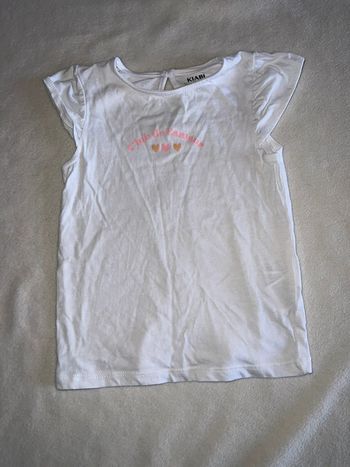 T-shirt blanc 18 mois kiabi