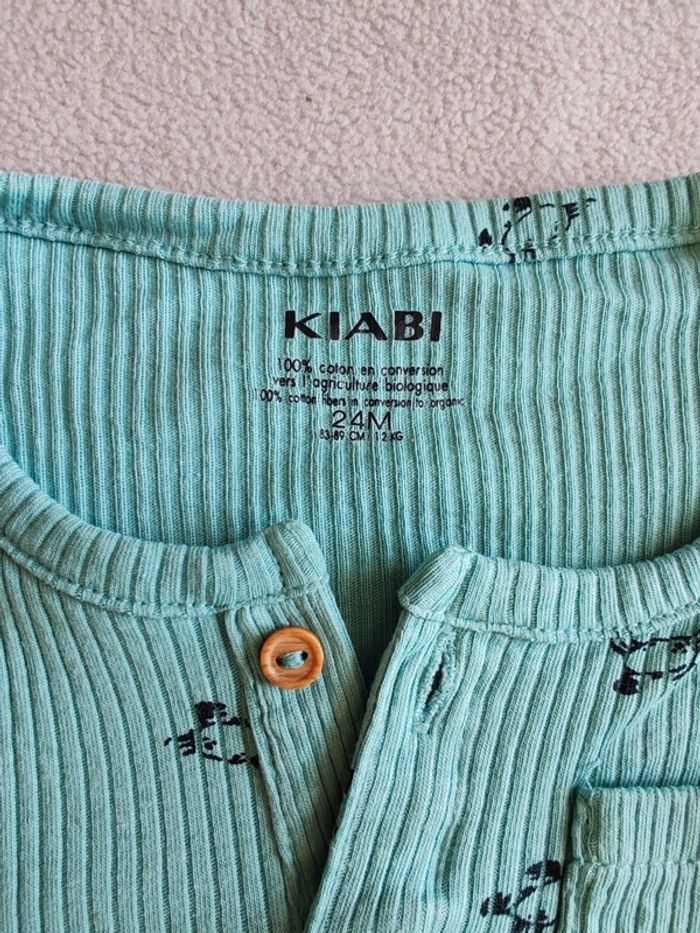 Ensemble tee-shirt short pyjama motif dino crabe 24 mois - photo numéro 4