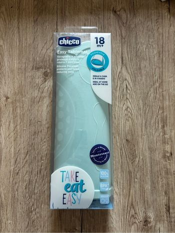 Set de table en silicone Chicco Easy Tablemat – Neuf avec étiquette – pliable / Montessori