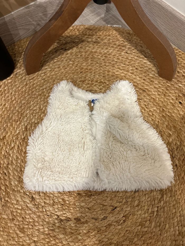 Gilet bebe fille 12mois sans manches - photo numéro 2