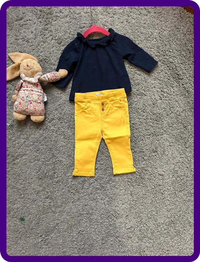 Jean bébé fille taille 6 mois