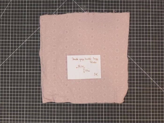 Coupon - Double gaze brodée suzy pétale