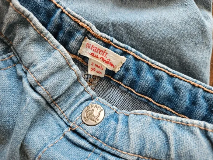Jeans DPAM 3mois  bébé garçon - photo numéro 3