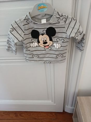 Tee-shirt Disney gris clair et multicolore