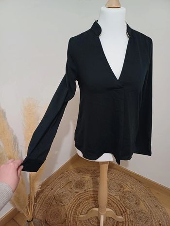 Blouse noire chic Emma & Ella taille S/M 36/38