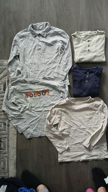 Lot de 5 haut tex 5/6ans