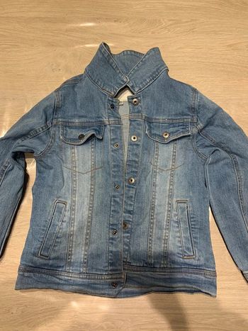 Veste en jean bleu clair