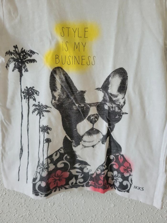 Tee-shirt garçon 👦 IKKS bouledogue - photo numéro 4