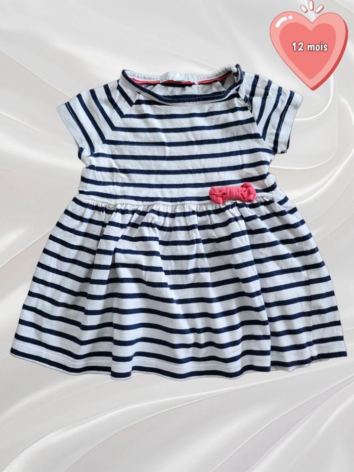 Robe été marinière fille 12 mois