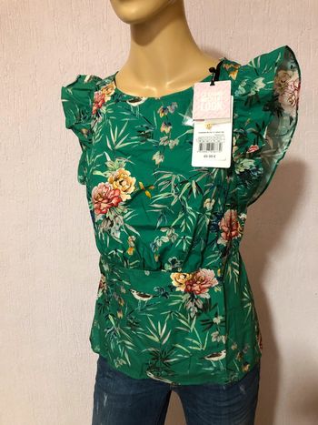 Top vert à motifs tropicaux Naf Naf - n e u f