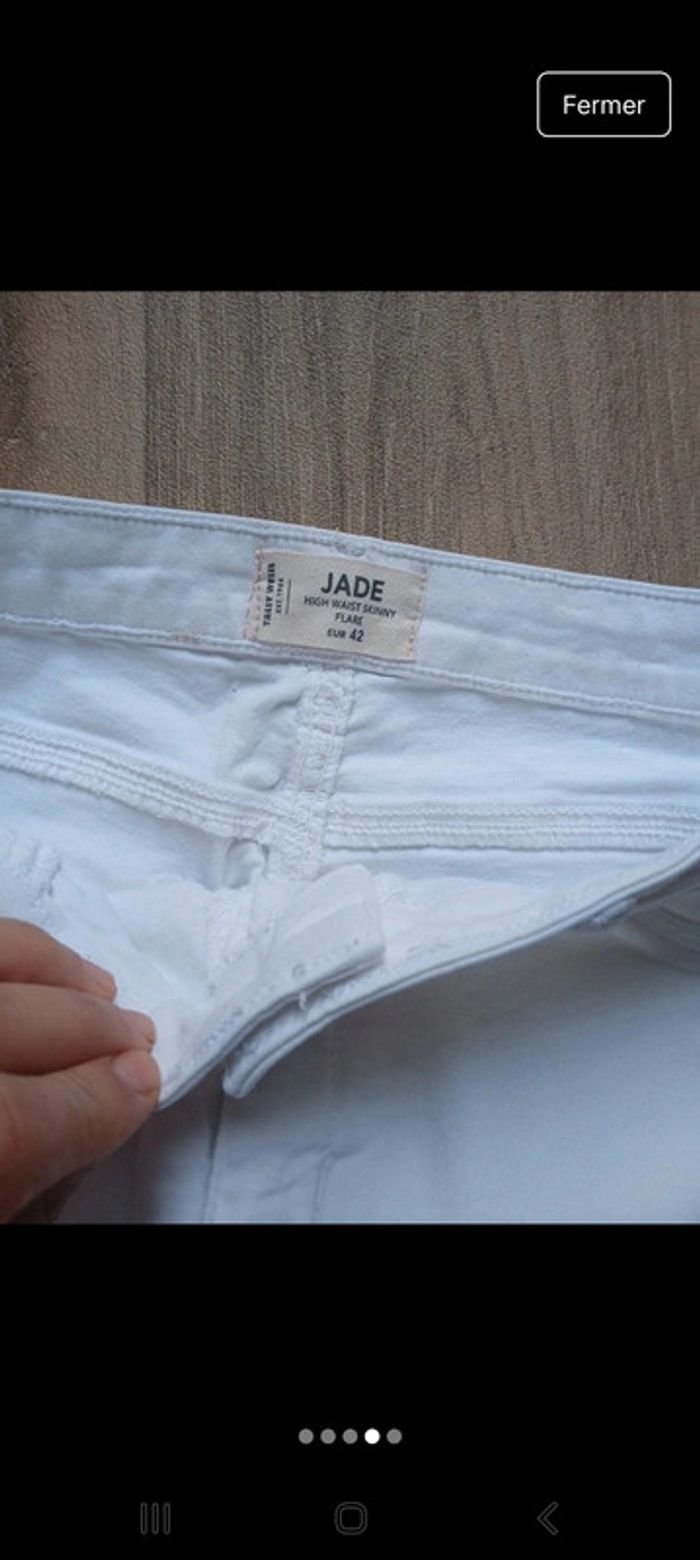 Jeans skinny blanc Jade taille 42🌹 - photo numéro 5