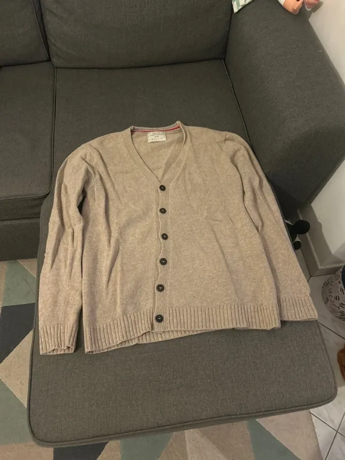 Cardigan avec de la laine à bouton homme, Throttleman taille L