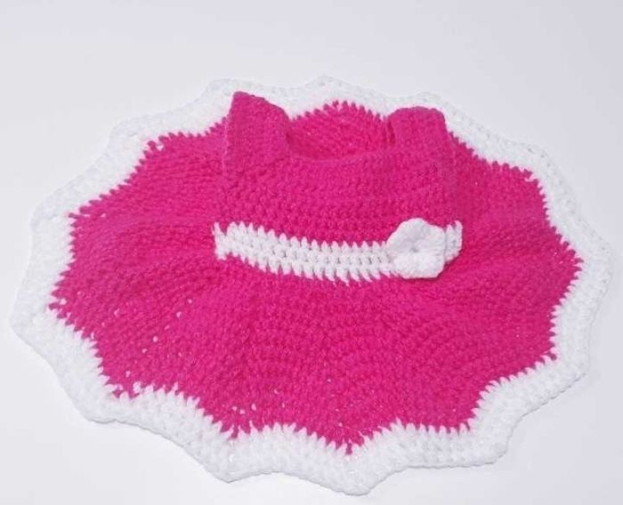 Vêtement bébé fille robe crochet 3 mois - photo numéro 5