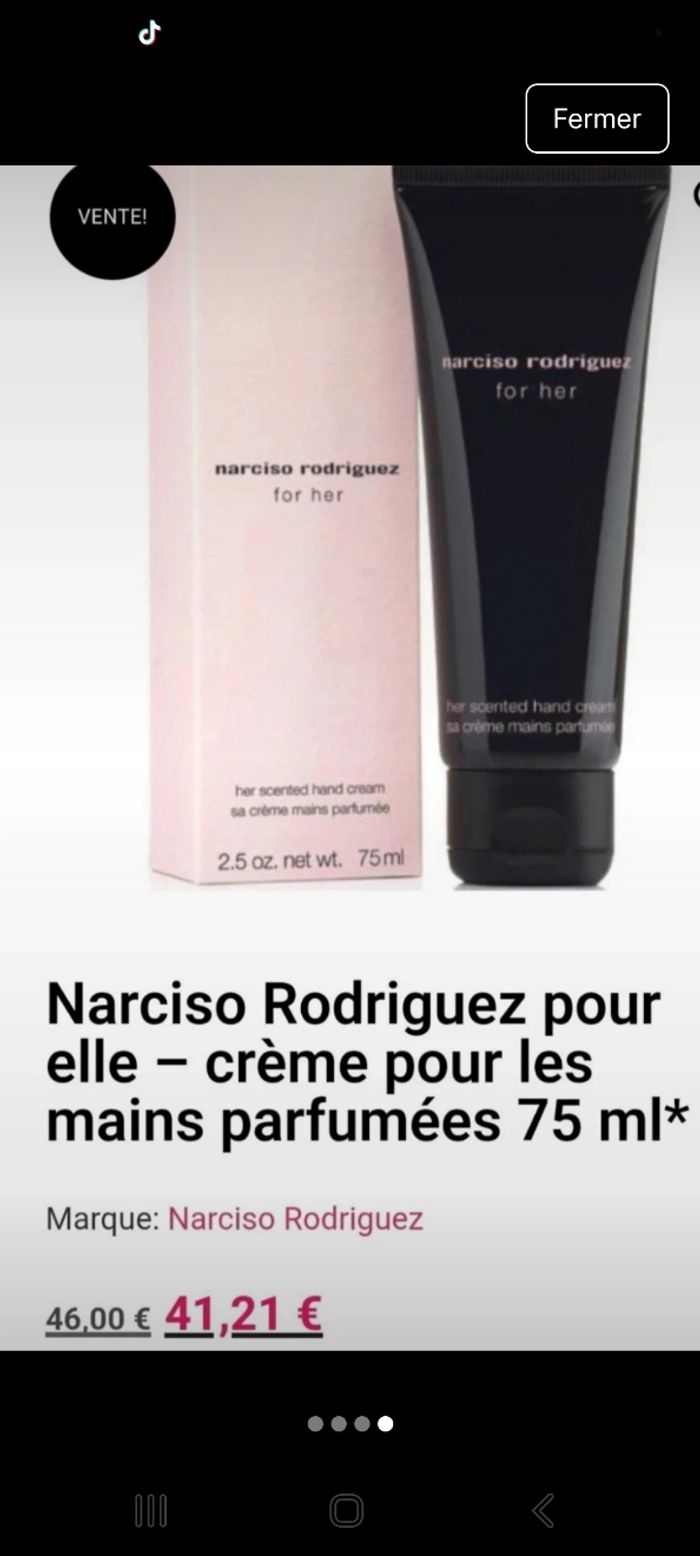 Creme pour les mains parfumée narciso Rodriguez. - photo numéro 4