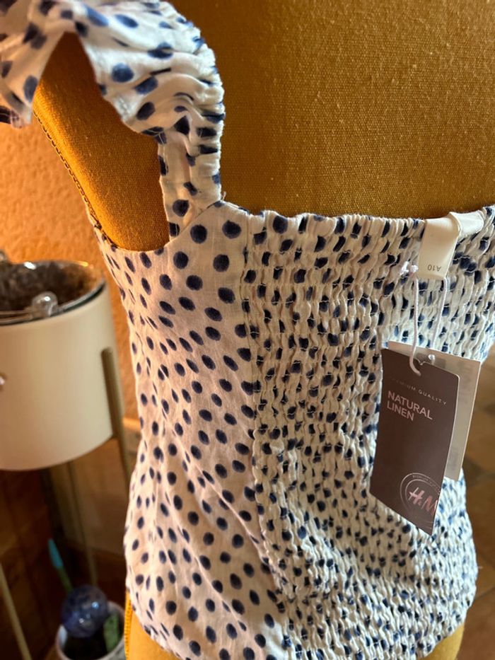 H&M top avec bretelles à volant neuf toujours avec l étiquette taille s - photo numéro 7