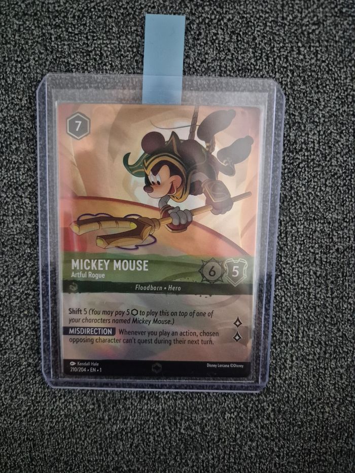 Carte lorcana Mickey mouse enchantée chapitre 1