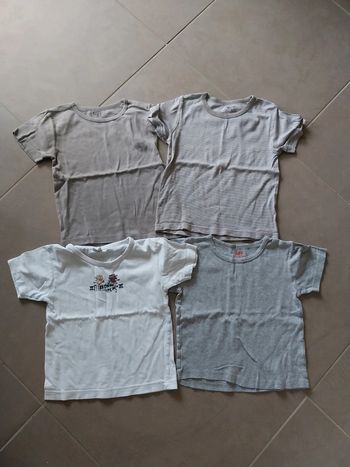 Lot 4 maillots corps T6/8A