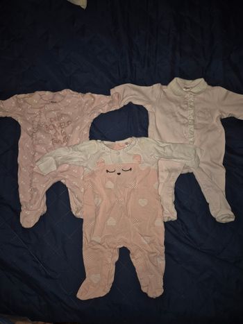 Lot de pyjamas coton naissance fille
