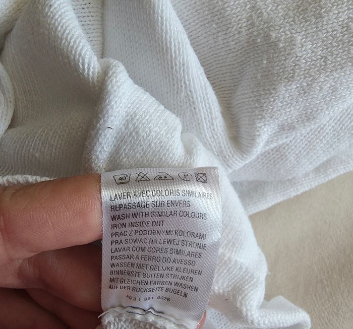 Mini Adélie Gilet Tricot Coton Blanc Très bon état 6 mois - photo numéro 6