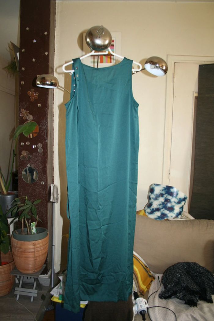 🌸Robe longue Hena vert canard Taille 40 "cop copine" Neuve 🌸 - photo numéro 2