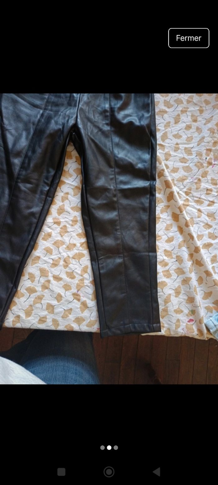 Pantalon simili cuir 7 ans Kiabi - photo numéro 2