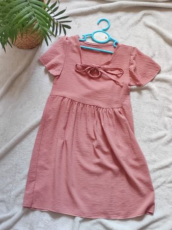 Robe rose saumon 8ans