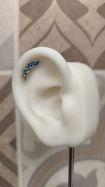 Piercing oreille lobe helix tragus conch flat 