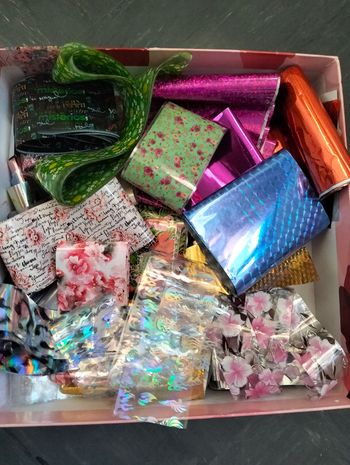 Foil spring flowers