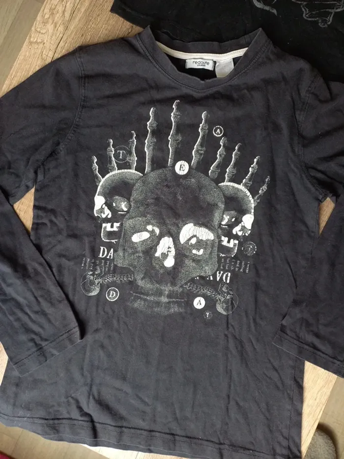 tee-shirts noir 12 ans - photo numéro 4