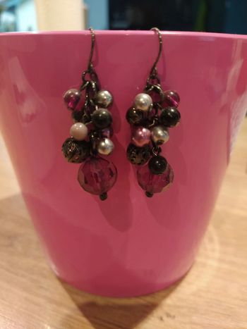 Boucles d'oreilles Violettes