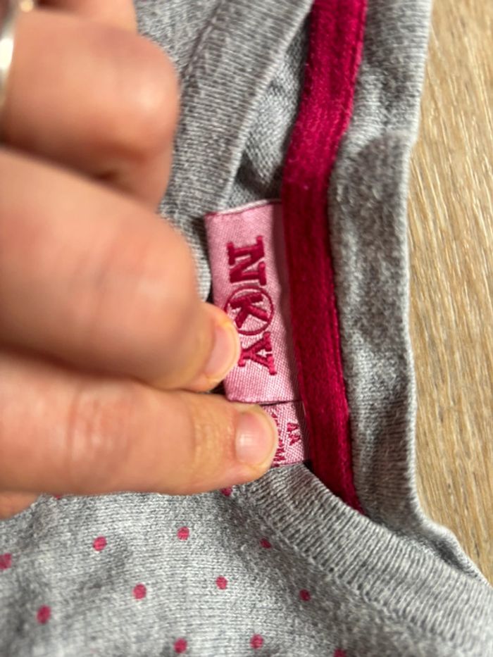 Lot de Gilet 3-4 ans fille rose et gris - photo numéro 4