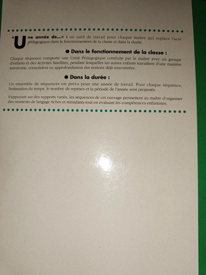 livre pédagogique une année de langage avec les 3/4 ans - photo numéro 2