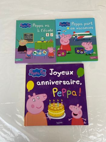 Lot de 3 livres cartonnés Peppa Pig – Éditions Hachette
