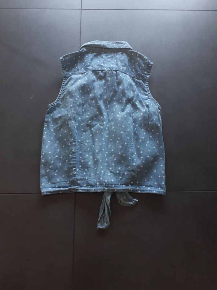 Jolie chemise coton sans manches 9-10 ans - photo numéro 6
