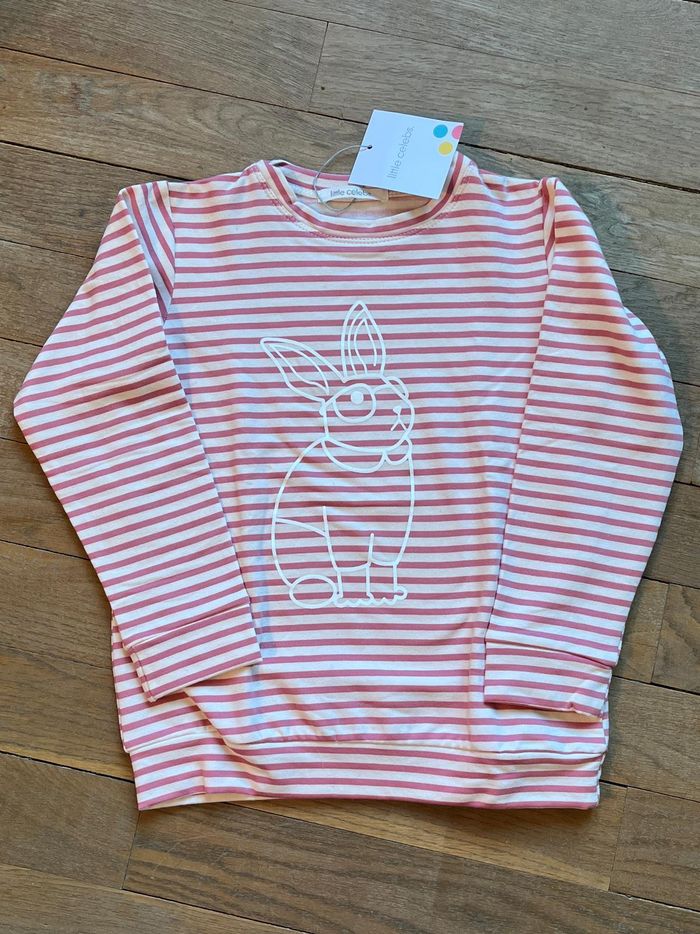 Sweat rose Little Celebs 6 ans neuf - photo numéro 4