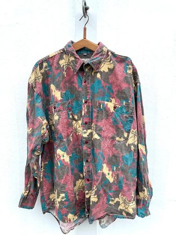 Chemise vintage multicolore