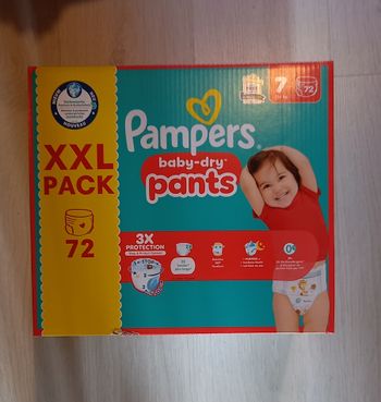 72 Couches Culottes Pampers Baby-Dry Pants Taille 7 (XXL Pack)