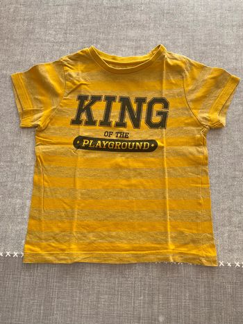 T shirt manches courtes jaune Kiabi 6 ans