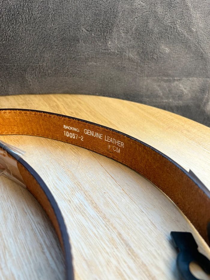 Ceinture véritable cuir neuve avec étiquette 95cm - photo numéro 4