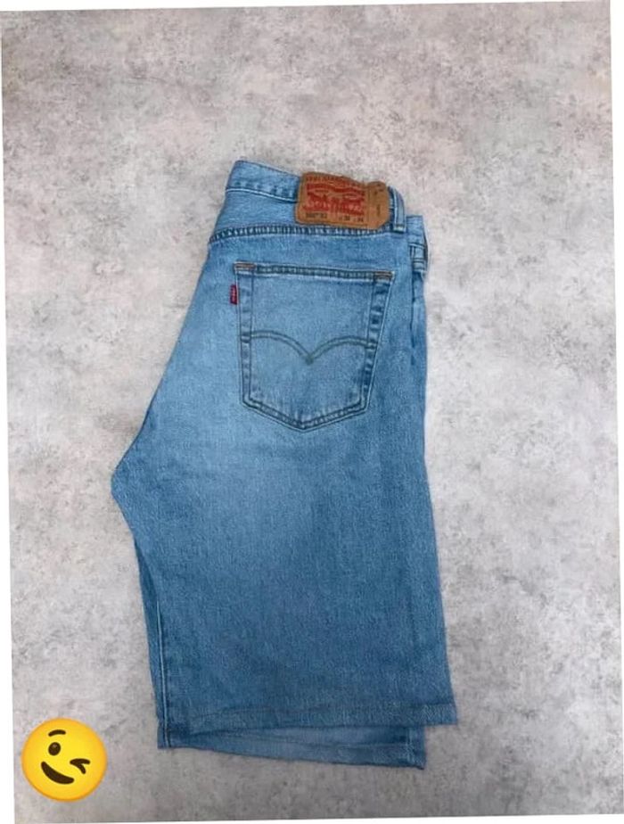 Short Levi's 501 W33 FR42 Bleu Femme Women #SHO17