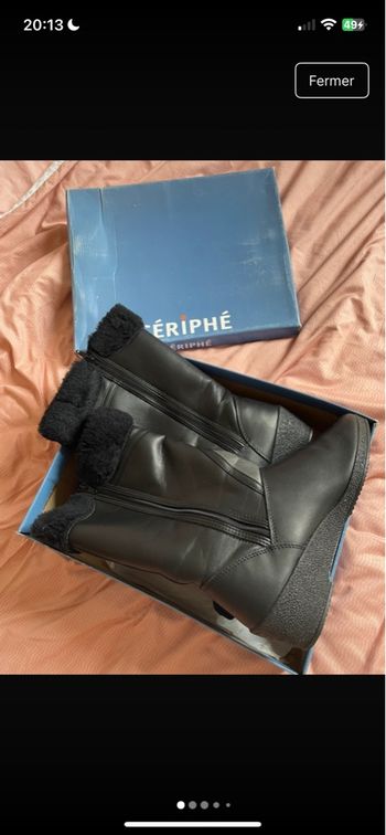 Bottes noir à fourrure 