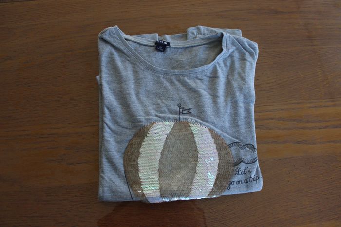 T-shirt sequins manches longues fille 12 ans - photo numéro 6