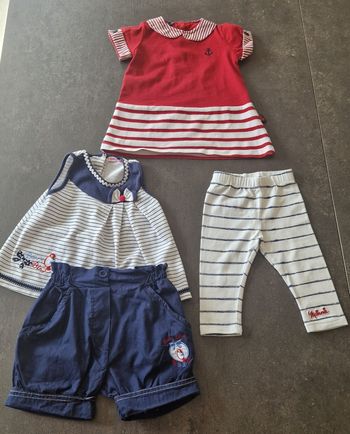 Robe short legging et tunique taille 6 mois tbe