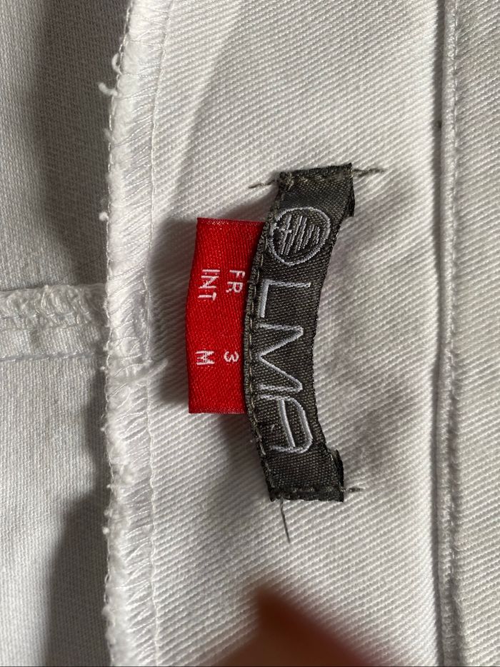 Veste de cuisinier coton blanc taille 3 ou M - photo numéro 2