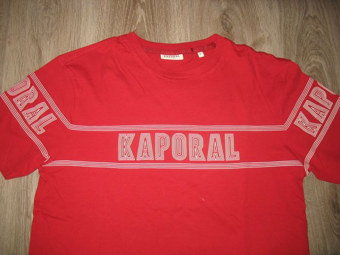 TEE SHIRT MC ROUGE "KAPORAL" - TAILLE L - n°03 - photo numéro 2