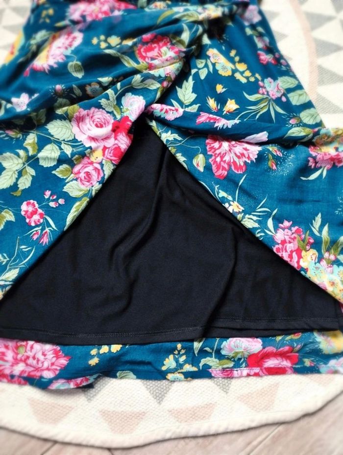 Robe Promod - Bleue fleurie - 38 - Excellent état - photo numéro 8