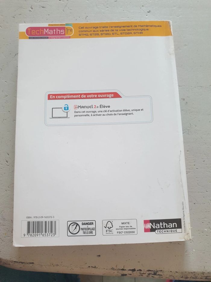 Manuel scolaire 1ère - photo numéro 2