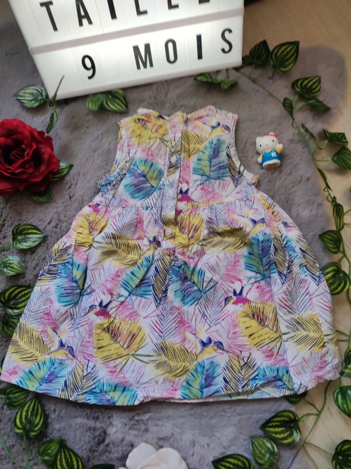 Belle robe fleurie et ses colibris en 9mois - photo numéro 3