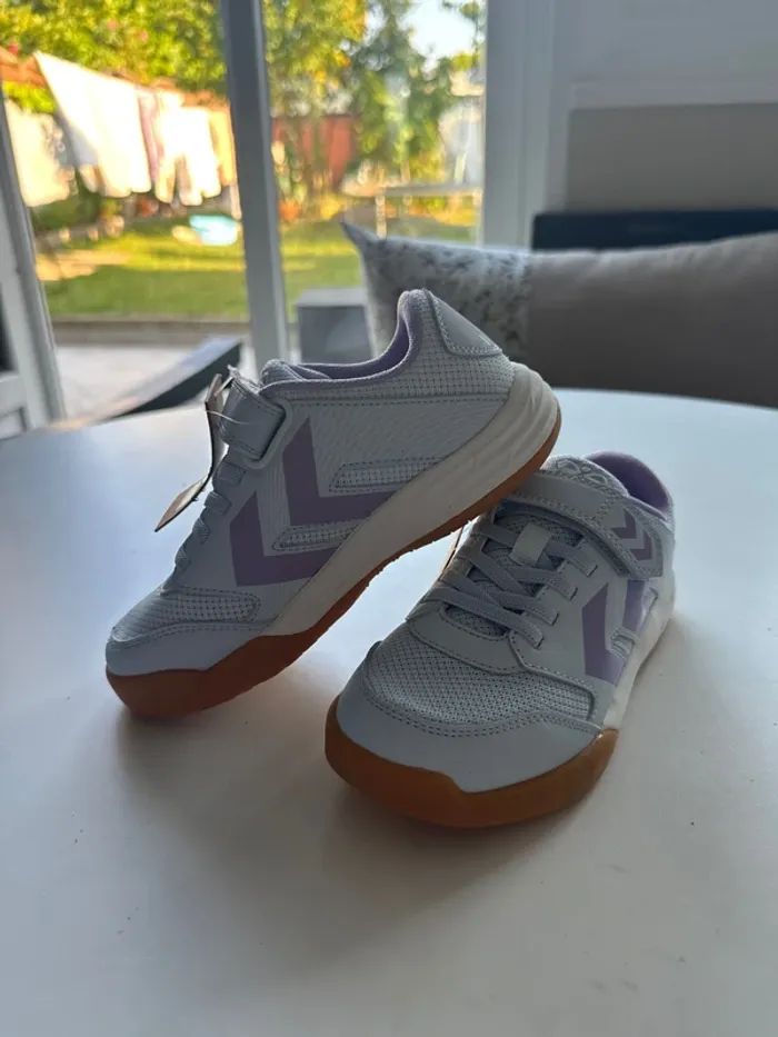 Baskets Hummel bleu clair et violet – Taille 33 – Neuves étiquette - photo numéro 6